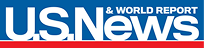 A red, white, and blue U.S. News and World Report logo.